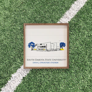 South Dakota State Jackrabbits Artwork | South Dakota State Jackrabbits Wall Art (Officially Licensed)Square