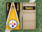 Load image into Gallery viewer, Pittsburgh Steelers Cornhole Boards 2x4 | Officially Licensed
