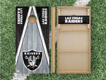 Load image into Gallery viewer, Las Vegas Raiders Cornhole Boards 2x4 | Officially Licensed
