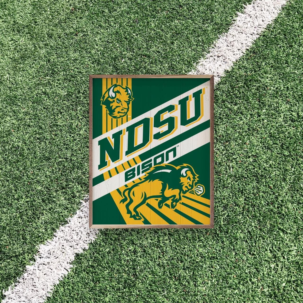 North Dakota State Bison Artwork | North Dakota State Bison Wall Art (Officially Licensed)