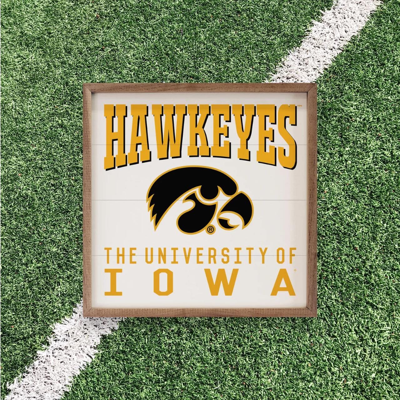 Iowa Hawkeyes Artwork | Iowa Hawkeyes Wall Art (Officially Licensed)Square