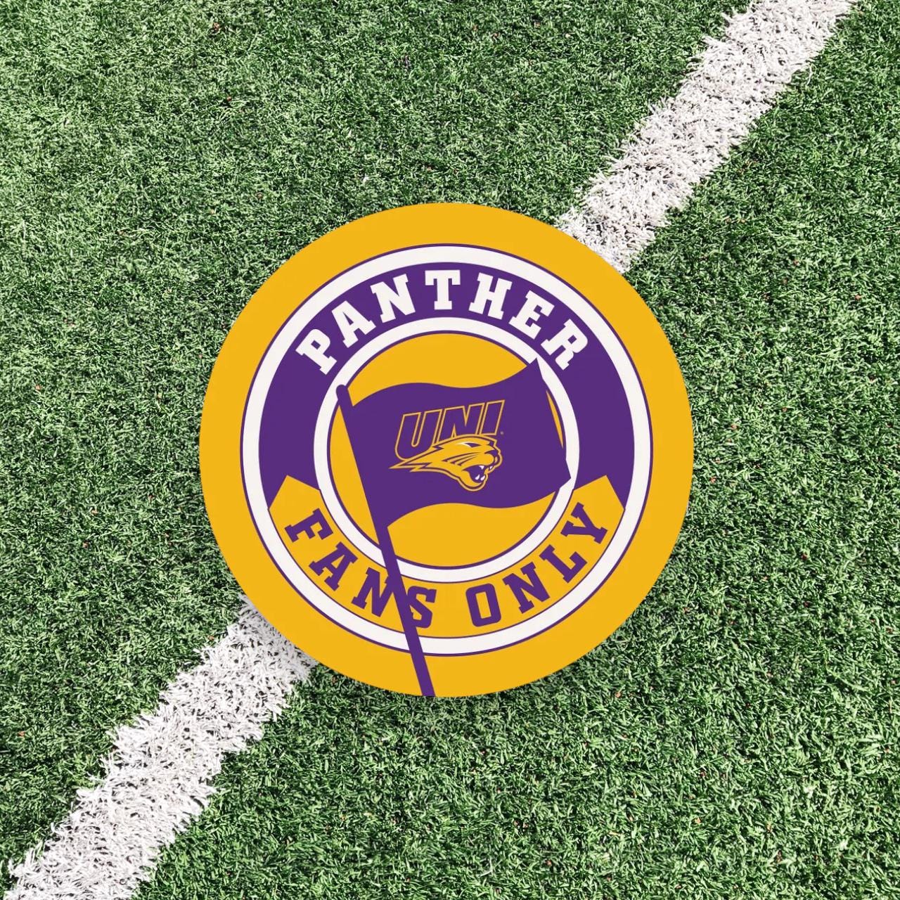 Northern Iowa Panthers Artwork | Northern Iowa Panthers Wall Art (Officially Licensed) Circle