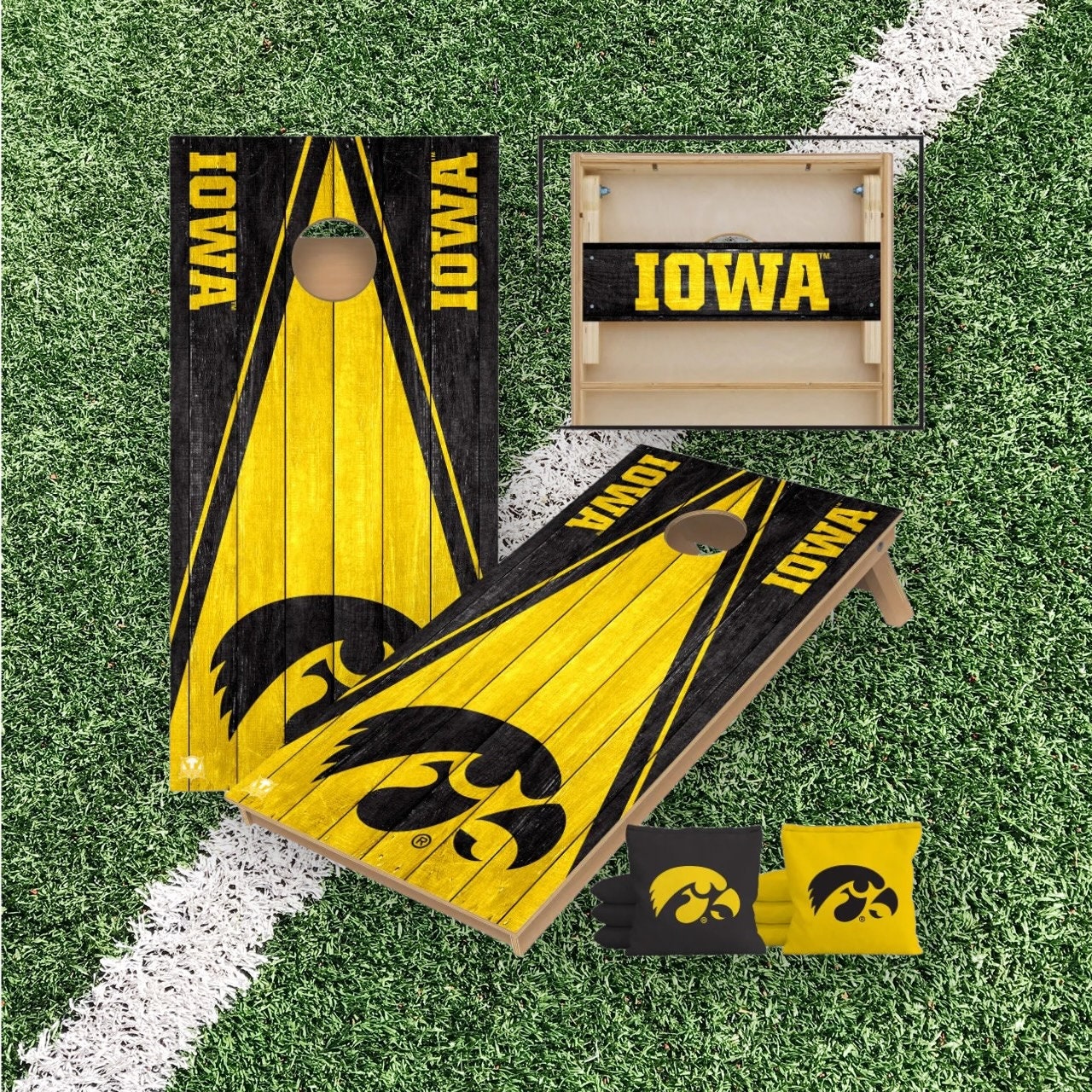 Iowa Hawkeys Cornhole Boards 2x4 | Officially Licensed