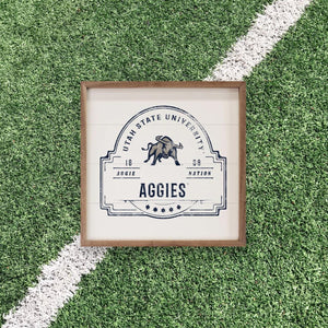 Utah State Aggies Artwork | Utah State Aggies Wall Art (Officially Licensed)Square