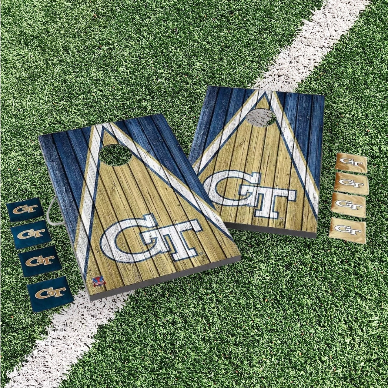 Georgia Tech Yellow Jackets Cornhole Boards 2x3 | Officially Licensed