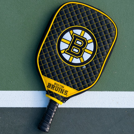 Boston Bruins Quilted Pickleball Paddle Cover