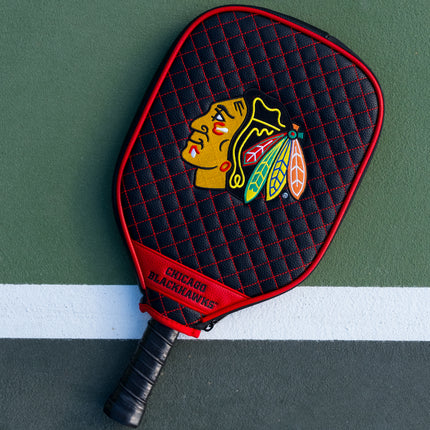 Chicago Blackhawks Quilted Pickleball Paddle Cover