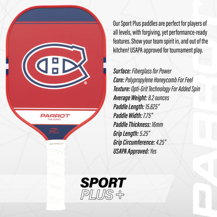 Montreal Canadiens Sport Plus Pickleball Paddle Set