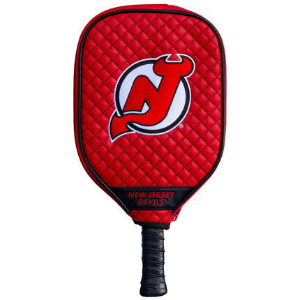New Jersey Devils Quilted Pickleball Paddle Cover (Red)