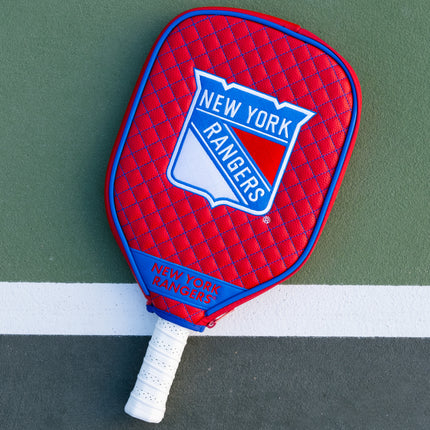 New York Rangers Quilted Pickleball Paddle Cover