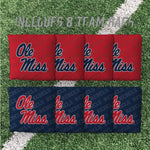 Load image into Gallery viewer, Ole Miss Rebels Cornhole Boards 2x4 (Officially Licensed)

