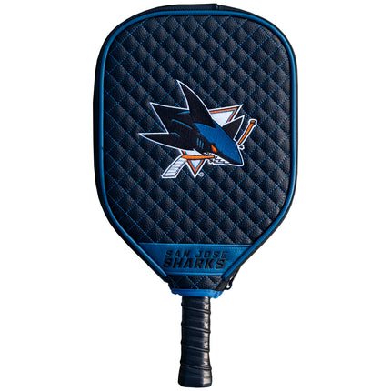 San Jose Sharks Quilted Pickleball Paddle Cover