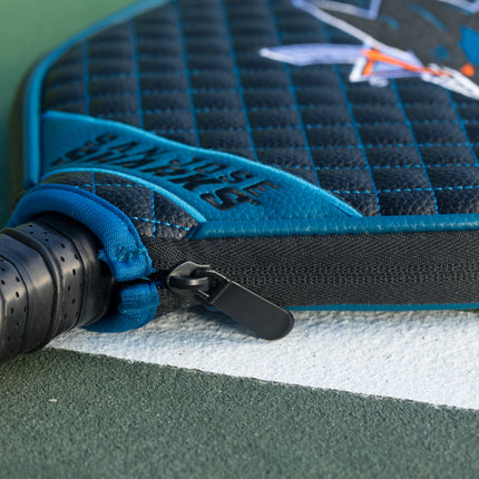 San Jose Sharks Quilted Pickleball Paddle Cover