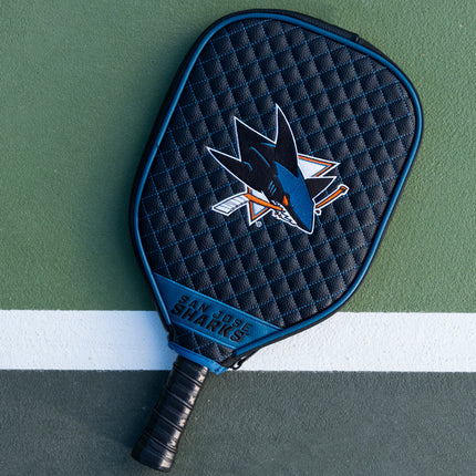 San Jose Sharks Quilted Pickleball Paddle Cover