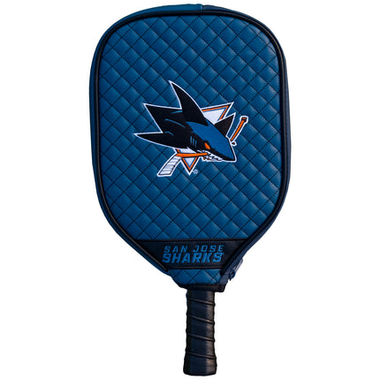 San Jose Sharks Quilted Pickleball Paddle Cover (Teal)