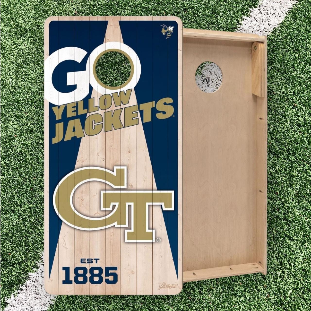 Georgia Tech Yellow Jackets Cornhole Boards 2x4 (Officially Licensed)