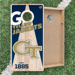 Load image into Gallery viewer, Georgia Tech Yellow Jackets Cornhole Boards 2x4 (Officially Licensed)
