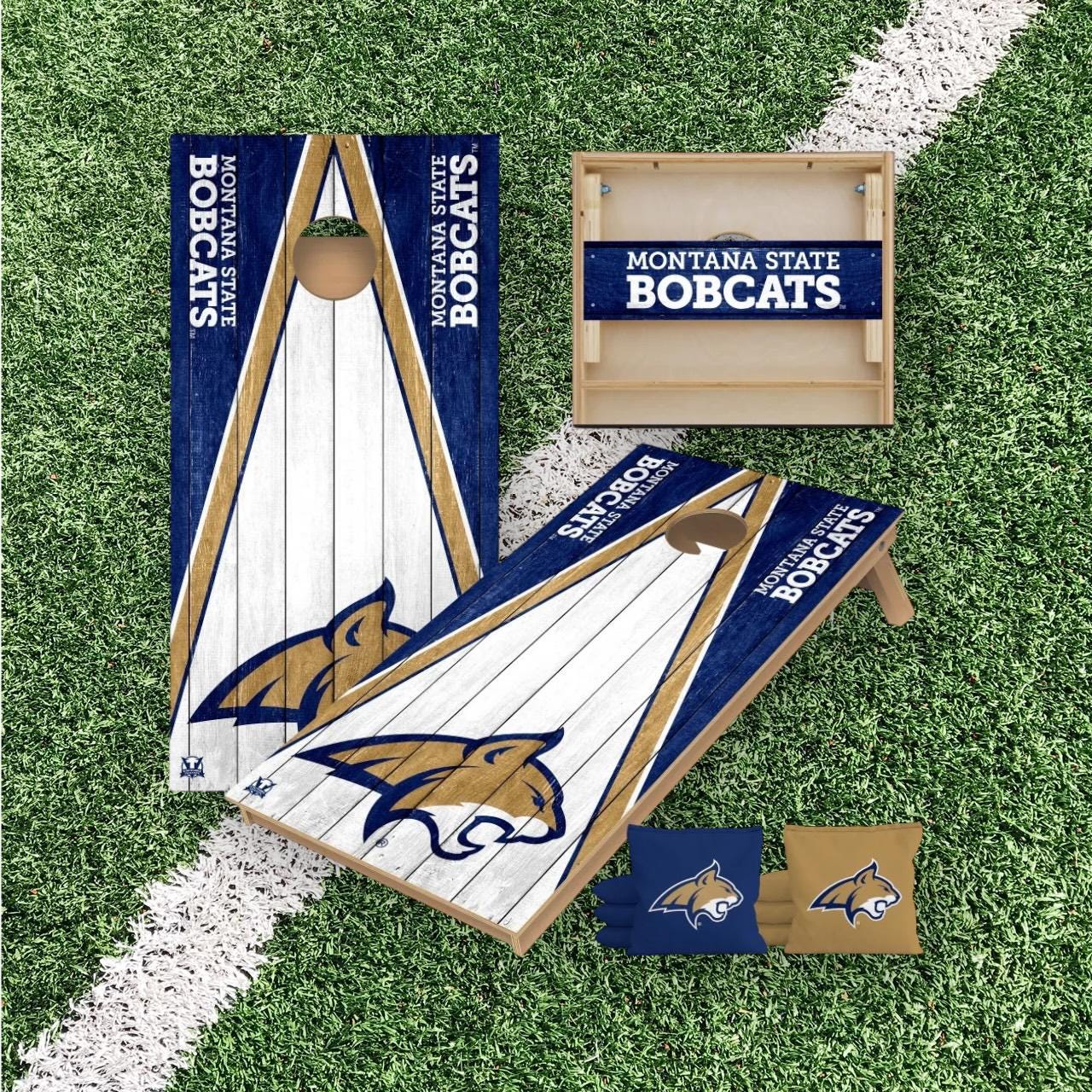 Montana State Bobcats Cornhole Boards 2x4 | Officially Licensed