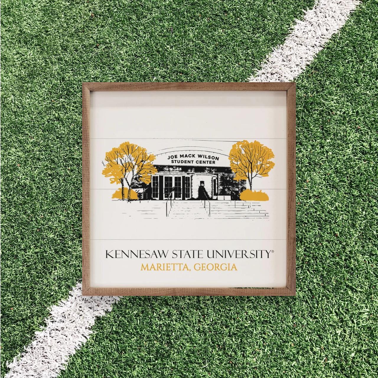 Kennesaw State Owls Artwork | Kennesaw State Owls Wall Art (Officially Licensed)Square