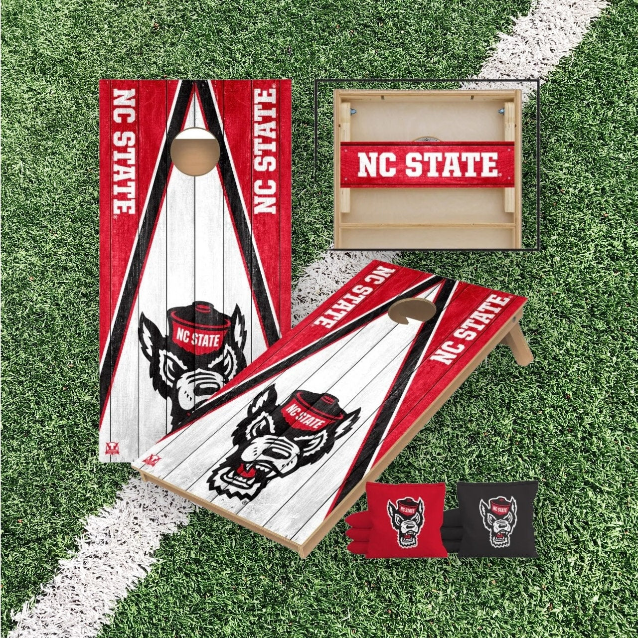 North Carolina State Wolfpack Cornhole Boards 2x4 | Officially Licensed