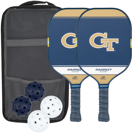Georgia Tech Yellow Jackets Sport Plus Pickleball Paddle Set