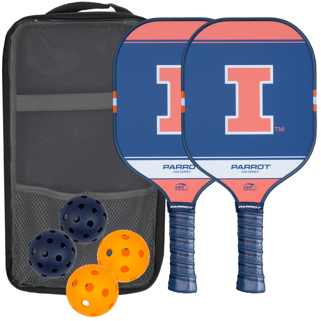 Illinois Fighting Illini Sport Plus Pickleball Paddle Set