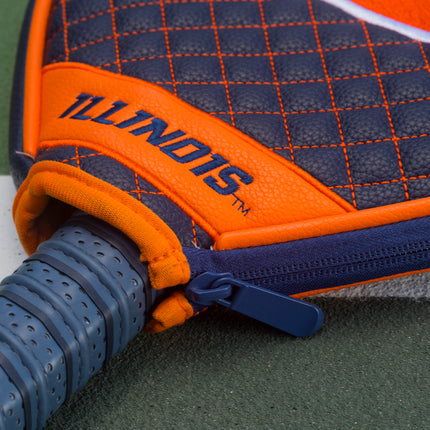 Illinois Fighting Illini Quilted Pickleball Paddle Cover