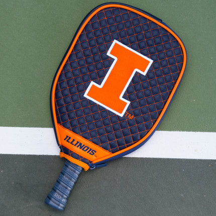 Illinois Fighting Illini Quilted Pickleball Paddle Cover