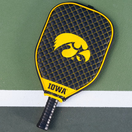 Iowa Hawkeyes Quilted Pickleball Paddle Cover
