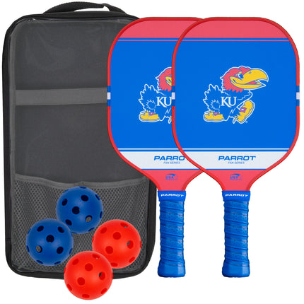 Kansas Jayhawks Sport Plus Pickleball Paddle Set
