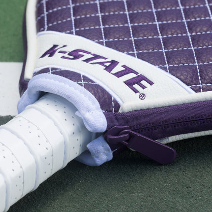 Kansas State Wildcats Quilted Pickleball Paddle Cover