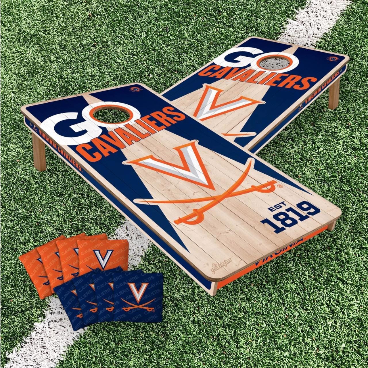 Virginia Cavaliers Cornhole Boards 2x4 (Officially Licensed)