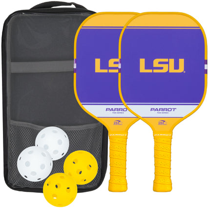 LSU Tigers Sport Plus Pickleball Paddle Set