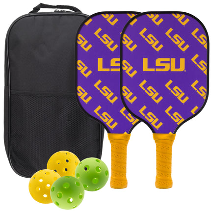 LSU Tigers Pickleball Paddle Set