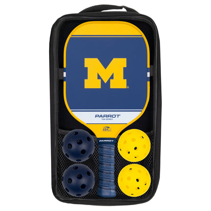 Michigan Wolverines Sport Plus Pickleball Paddle Set