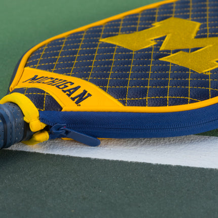 Michigan Wolverines Quilted Pickleball Paddle Cover