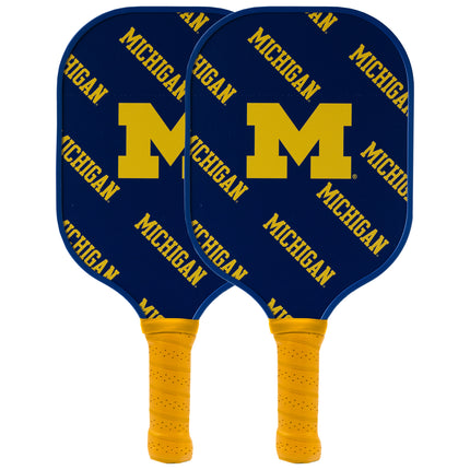 Michigan Wolverines Pickleball Paddle Set