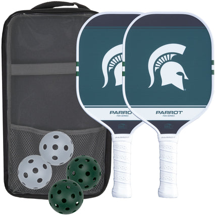 Michigan State Spartans Sport Plus Pickleball Paddle Set