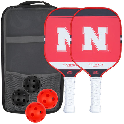 Nebraska Cornhuskers Sport Plus Pickleball Paddle Set