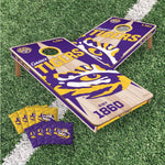Load image into Gallery viewer, LSU Tigers Cornhole Boards 2x4 (Officially Licensed)

