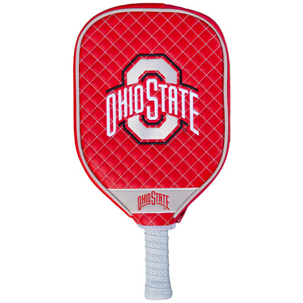 Ohio State Buckeyes Quilted Pickleball Paddle Cover (Red)