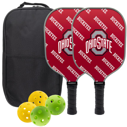 Ohio State Buckeyes Pickleball Paddle Set