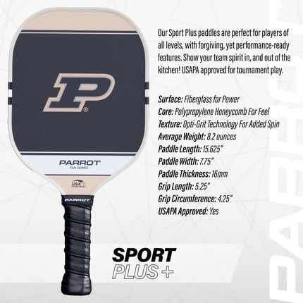 Purdue Boilermakers Sport Plus Pickleball Paddle Set