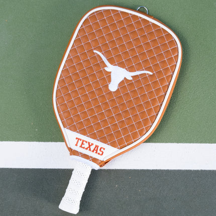 Texas Longhorns Quilted Pickleball Paddle Cover