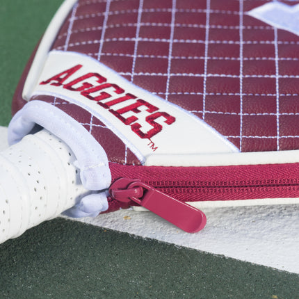 Texas A&M Aggies Quilted Pickleball Paddle Cover