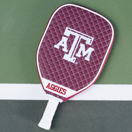 Texas A&M Aggies Quilted Pickleball Paddle Cover
