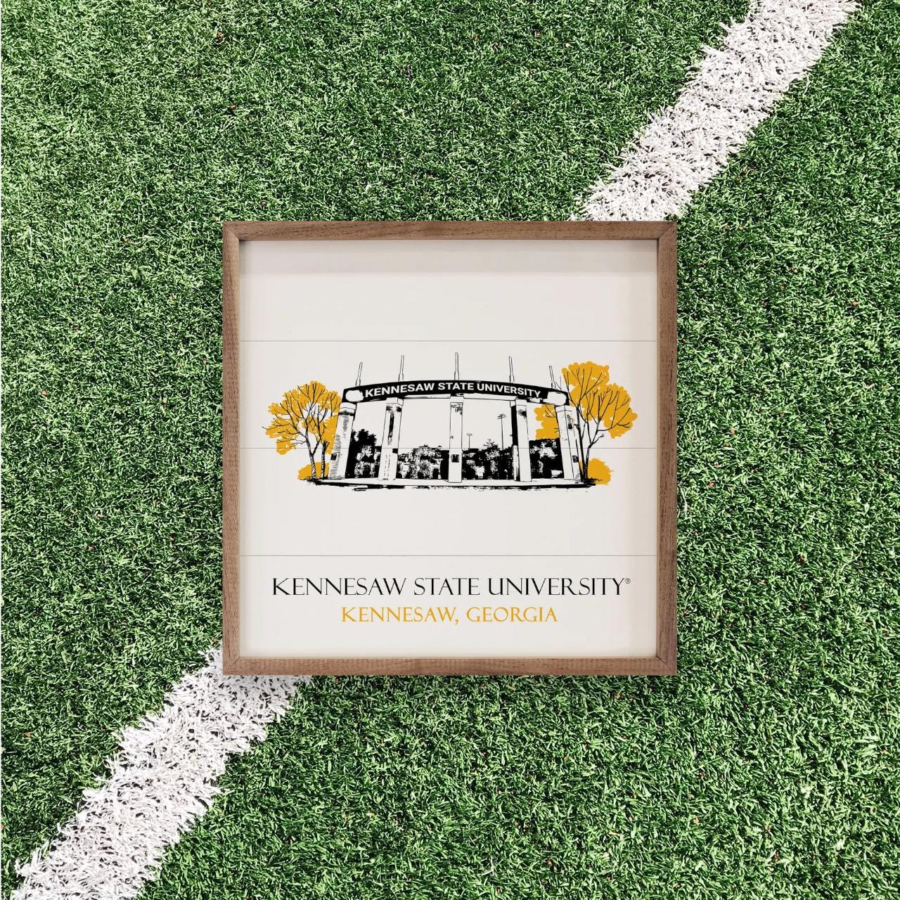 Kennesaw State Owls Artwork | Kennesaw State Owls Wall Art (Officially Licensed)Square