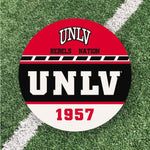 Load image into Gallery viewer, UNLV Rebels Artwork | UNLV Rebels Wall Art (Officially Licensed) Circle
