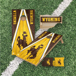 Load image into Gallery viewer, Wyoming Cowboys Cornhole Boards 2x4 | Officially Licensed
