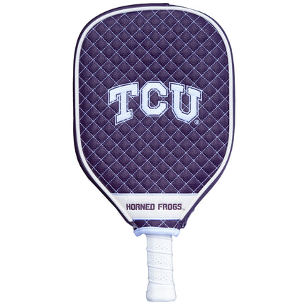 TCU Horned Frogs Quilted Pickleball Paddle Cover
